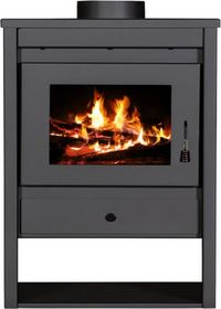 Houtkachel 10 kw - Longueur de bûches 35 cm - Rendement 83% - Volume de chauffe jusqu'à 210 m3 -